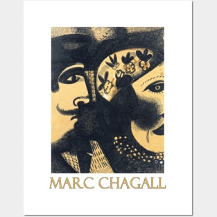 Two Heads (1918) by Marc Chagall Posters and Art